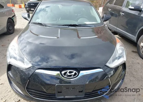 2013 Hyundai Veloster Turbo W/Black from USA, damaged, VIN KMHTC6AE5DU095215